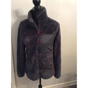 Columbia Sherpa Fleece Womans Jacket Size Medium Black